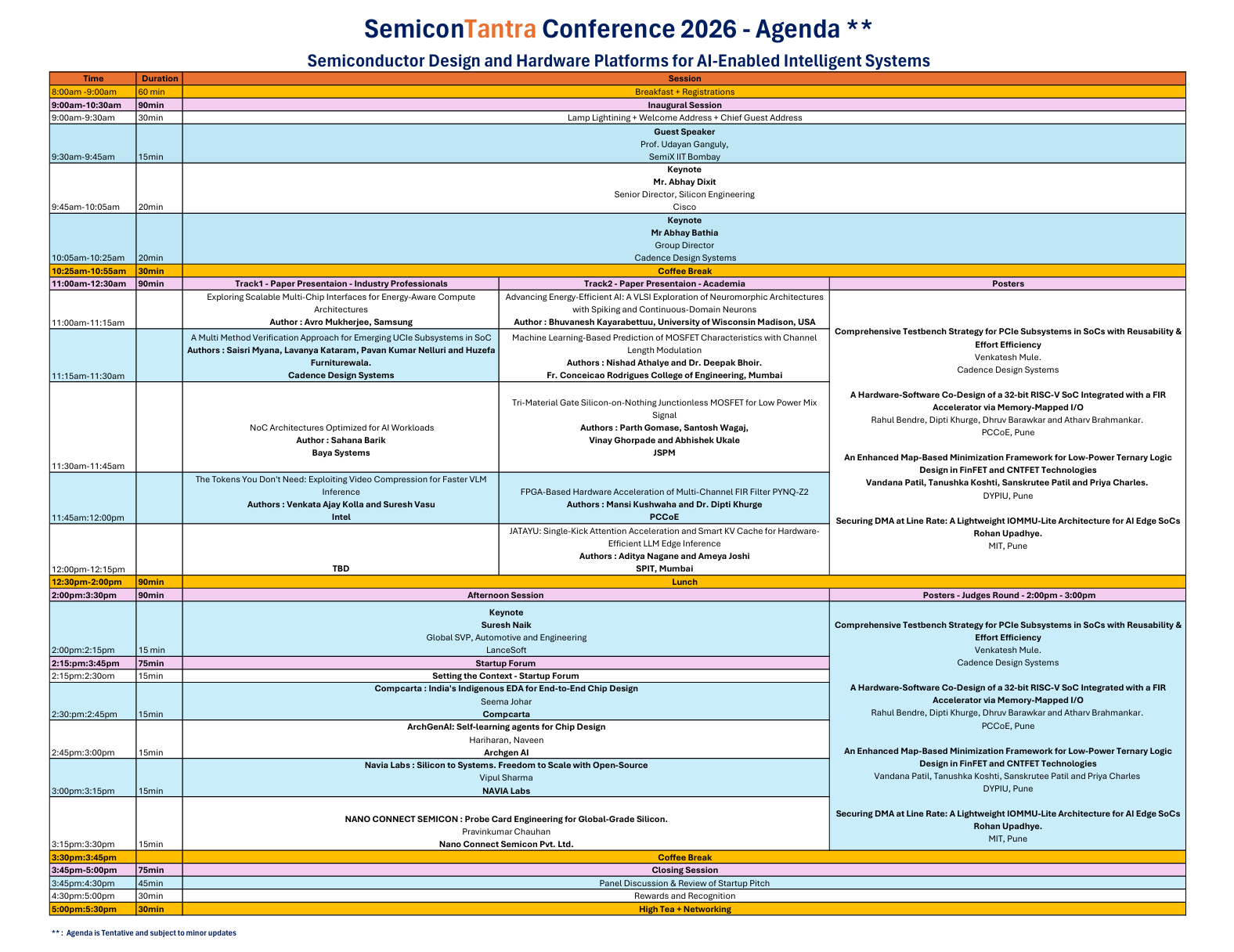 SemiconTantra Conference 2026